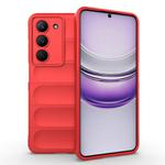 For Realme V60 Pro / 14x 5G Global Magic Shield TPU + Flannel Phone Case(Red)
