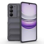 For Realme V60 Pro / 14x 5G Global Magic Shield TPU + Flannel Phone Case(Dark Grey)