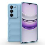 For Realme V60 Pro / 14x 5G Global Magic Shield TPU + Flannel Phone Case(Light Blue)