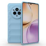 For Realme 14 Pro 5G Global Magic Shield TPU + Flannel Phone Case(Light Blue)