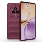 For Realme 14 Pro 5G Global Magic Shield TPU + Flannel Phone Case(Wine Red)