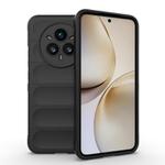 For Realme 14 Pro+ 5G Magic Shield TPU + Flannel Phone Case(Black)