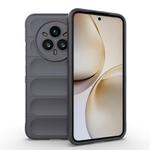 For Realme 14 Pro+ 5G Magic Shield TPU + Flannel Phone Case(Dark Grey)