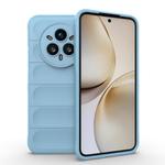 For Realme 14 Pro+ 5G Magic Shield TPU + Flannel Phone Case(Light Blue)