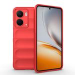 For Realme P3 5G Global Magic Shield TPU + Flannel Phone Case(Red)