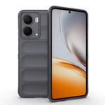 For Realme P3 5G Global Magic Shield TPU + Flannel Phone Case(Dark Grey)