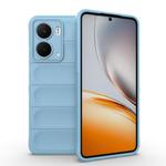 For Realme P3 5G Global Magic Shield TPU + Flannel Phone Case(Light Blue)