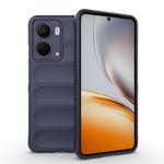 For Realme P3 5G Global Magic Shield TPU + Flannel Phone Case(Dark Blue)