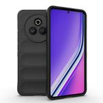 For Realme P3 Pro 5G Global Magic Shield TPU + Flannel Phone Case(Black)