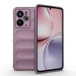 For Realme 14 5G Global Magic Shield TPU + Flannel Phone Case(Purple)
