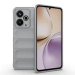 For Realme 14T 5G Global Magic Shield TPU + Flannel Phone Case(Grey)