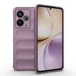For Realme 14T 5G Global Magic Shield TPU + Flannel Phone Case(Purple)