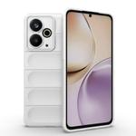 For Realme 14T 5G Global Magic Shield TPU + Flannel Phone Case(White)