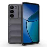 For Realme C73 5G Global / Narzo 80 Lite Magic Shield TPU + Flannel Phone Case(Dark Grey)