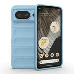 For Google Pixel 8 5G Magic Shield TPU + Flannel Phone Case(Light Blue)
