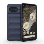 For Google Pixel 8 5G Magic Shield TPU + Flannel Phone Case(Dark Blue)
