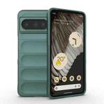 For Google Pixel 8 Pro 5G Magic Shield TPU + Flannel Phone Case(Dark Green)