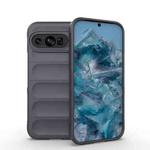 For Google Pixel 9 Pro 5G Magic Shield TPU + Flannel Phone Case(Dark Grey)