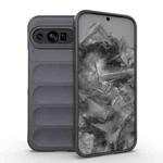 For Google Pixel 9 Pro XL 5G Magic Shield TPU + Flannel Phone Case(Dark Grey)