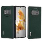 For Huawei Mate X3 ABEEL Litchi Texture Genuine Leather Phone Case(Green)