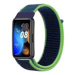 For Huawei Band 8 16mm Woven Nylon Loop Watch Band(Lime Green)