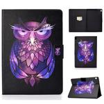 For Lenovo Tab M10 HD TB-X505F Colored Drawing Horizontal Flip Leather Case with Holder & Card Slots & Sleep / Wake-up Function(Owl)
