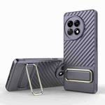 For OnePlus Ace 2 5G Wavy Textured Phone Case with Lens Film(Purple)