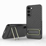 For Samsung Galaxy S23 5G Wavy Textured Phone Case (Black)