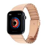 Ocean Metal Replacement Watch Band For Apple Watch 8 45mm(Rose Gold)