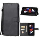 For Xiaomi Redmi Note 12T Pro Leather Phone Case(Black)