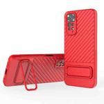 For Xiaomi Redmi Note 11 Wavy Texture TPU Phone Case with Lens Film(Red)