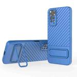 For Xiaomi Redmi Note 11 Wavy Texture TPU Phone Case with Lens Film(Blue)