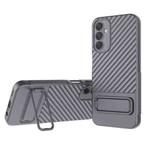 For Samsung Galaxy M14 5G Wavy Texture TPU Phone Case with Lens Film(Grey)