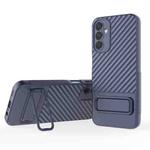 For Samsung Galaxy M14 5G Wavy Texture TPU Phone Case with Lens Film(Royal Blue)