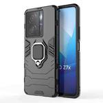 For vivo iQOO Z7x 5G Magnetic Ring Holder PC + TPU Phone Case(Black)