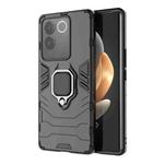For vivo S17e Magnetic Ring Holder PC + TPU Phone Case(Black)