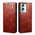 For OPPO A79 5G Oil Wax Crazy Horse Texture Leather Phone Case(Brown)