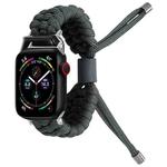 Stretch Plain Silicone Bean Watch Band For Apple Watch 8 45mm(Dark Grey)