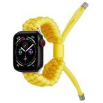 Stretch Plain Silicone Bean Watch Band For Apple Watch SE 40mm(Yellow)