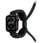 Stretch Plain Silicone Bean Watch Band For Apple Watch 2 42 mm(Black)