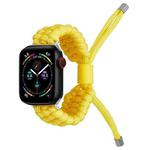 Stretch Plain Silicone Bean Watch Band For Apple Watch SE 2023 40mm(Yellow)