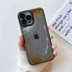 For iPhone 13 Pro Max Oil Painting Electroplating TPU Phone Case(Grey)