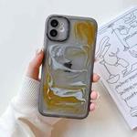 For iPhone 11 Oil Painting Electroplating TPU Phone Case(Grey)