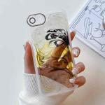 For iPhone SE 2022/2020 / 8 / 7 Oil Painting Electroplating TPU Phone Case(White)