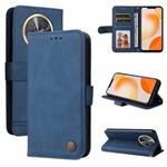 For Huawei Enjoy 60X Skin Feel Life Tree Metal Button Leather Phone Case(Blue)