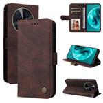For Huawei Enjoy 70 Pro Skin Feel Life Tree Metal Button Leather Phone Case(Brown)