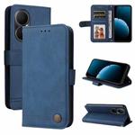 For Huawei Enjoy 80 Skin Feel Life Tree Metal Button Leather Phone Case(Blue)