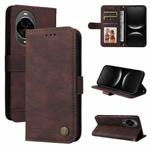 For Huawei nova 14 Skin Feel Life Tree Metal Button Leather Phone Case(Brown)
