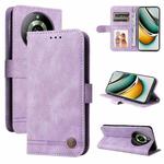 For Realme 11 Skin Feel Life Tree Metal Button Leather Phone Case(Purple)