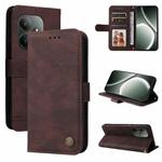 For Realme GT 6 / GT Neo6 SE Skin Feel Life Tree Metal Button Leather Phone Case(Brown)